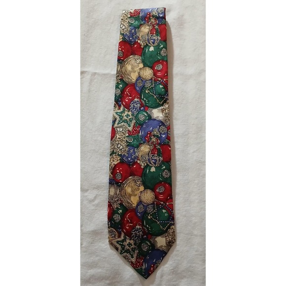 Robert Talbott Other - Vintage Robert Talbott Silk Tie Mens Christmas Ornaments‎ Holiday Made USA 90s